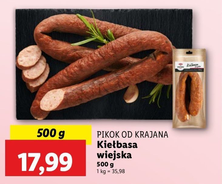 Kie艂basa wiejska Pikok od krajana promocja