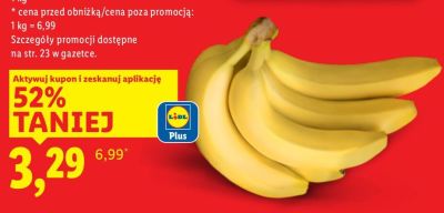 Banany luzem promocja w Lidl