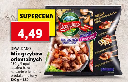 Mieszanka grzybów orientalnych Devaldano promocja w Selgros