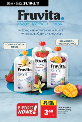 Jogurt Skyr w pouchu różne rodzaje promocja w Biedronka