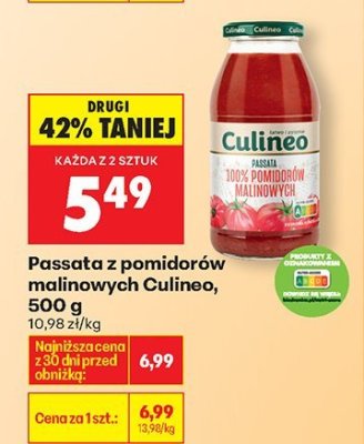 Passata z pomidorów malinowych Culineo promocja w Biedronka