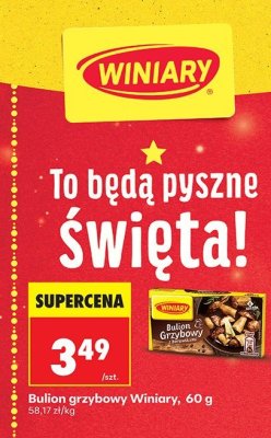 Bulion Bulion grzybowy Winiary promocja w Biedronka