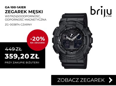 Zegarek męski G-Shock GA-100-1A1ER czarny promocja w Briju