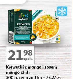 Krewetki z sosem mango-chilli Myfood promocja w Auchan