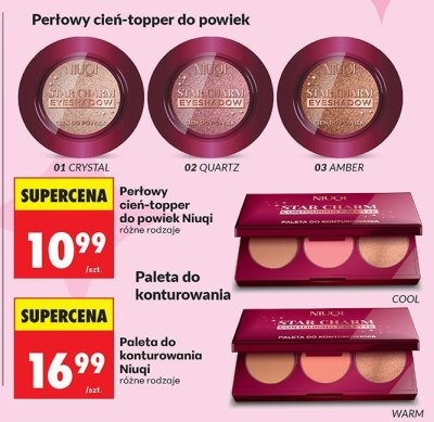 Perłowy cień-topper do powiek Niuqi Star Charm promocja w Biedronka
