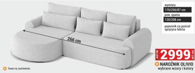 Narożnik Olivio wybrane wzory i kolory promocja w Merkury Market