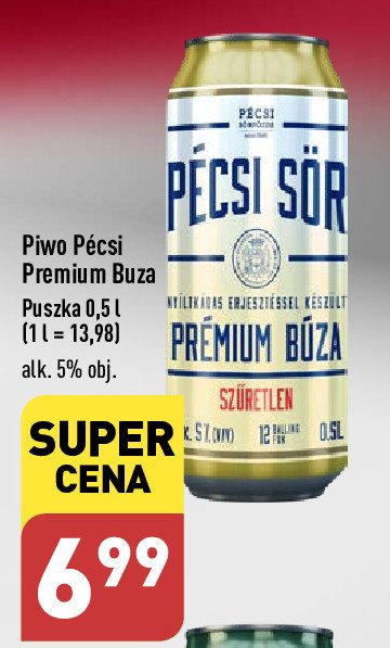 Piwo Pecsi premium buza promocja