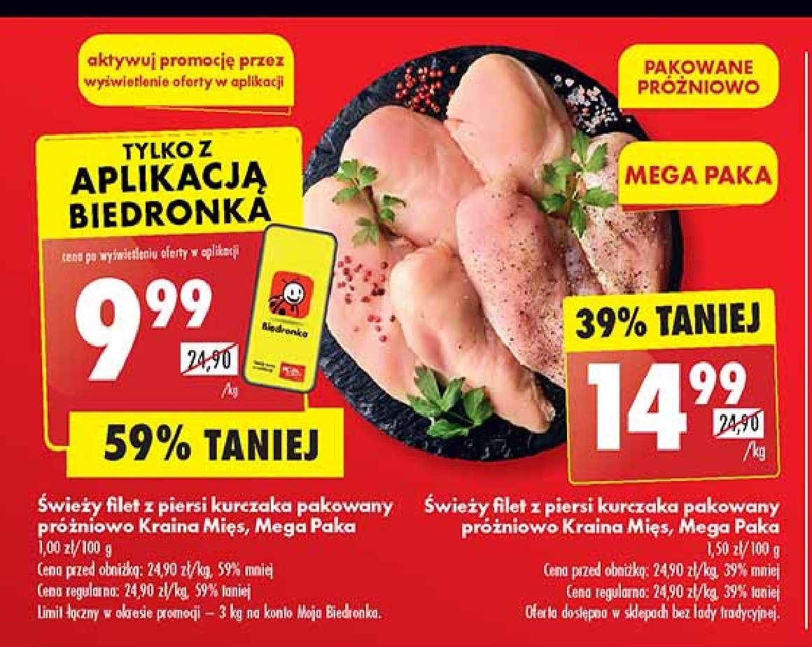 Filet z piersi kurczaka Kraina mięs promocja