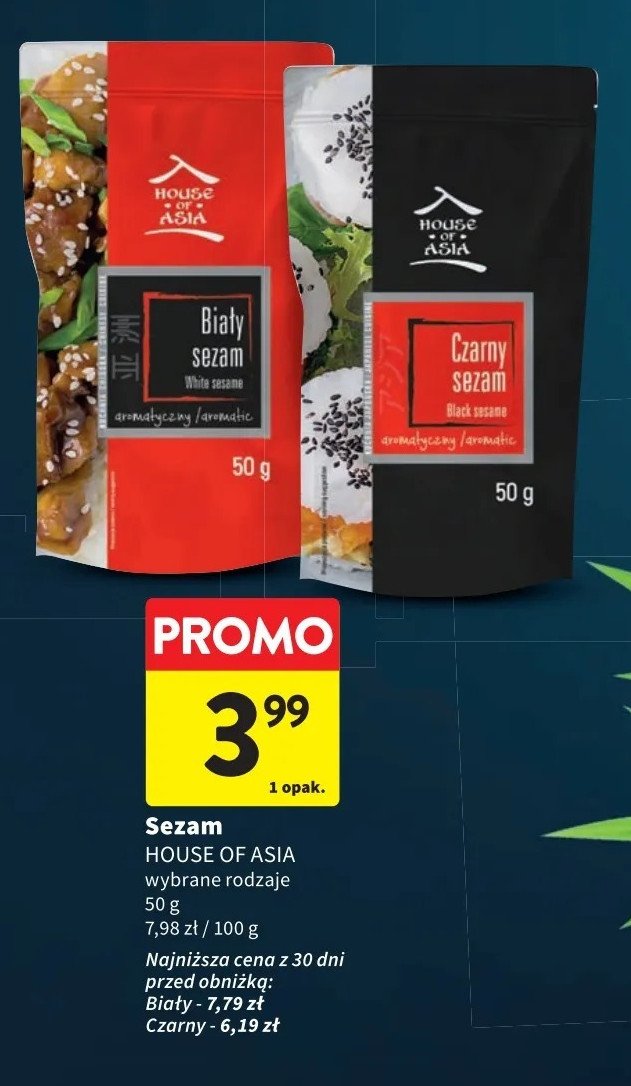 Sezam czarny House of asia promocja w Intermarche