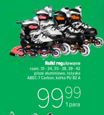 Rolki plastikowe dzieci臋ce regulowane rozm. 39-42 promocja