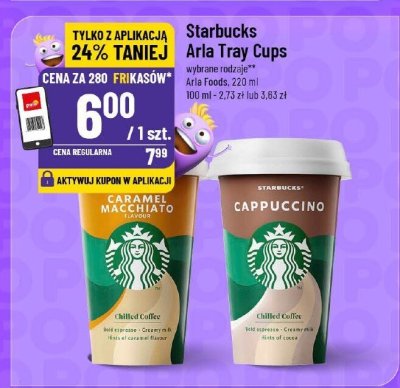 Starbucks Arla Tray Cups różne rodzaje promocja w POLOmarket