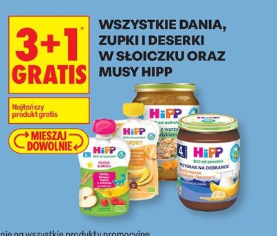 Wszystkie dania, zupki i deserki w słoiczku oraz musy  promocja w Biedronka