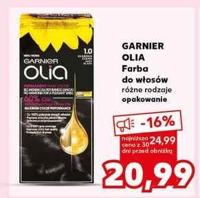 Farba do włosów głęboka czerń 1.0 Garnier olia promocja