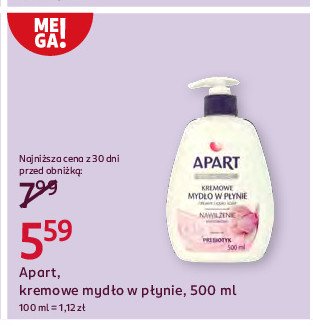 Mydło w płynie nawilżające magnolia APART CREMY CARE Apart natural promocja w Rossmann