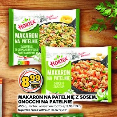 Makaron na patelnię gnocchi z bazylią Hortex promocja