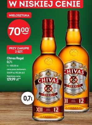 Whisky Chivas Regal 0,7l promocja w Żabka
