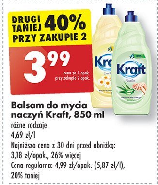 Balsam do mycia naczyń aloes Kraft promocja