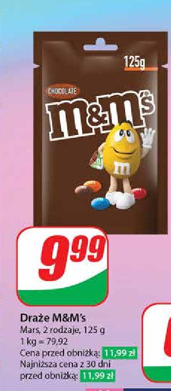 Draże czekoladowe M&m's promocja w Dino