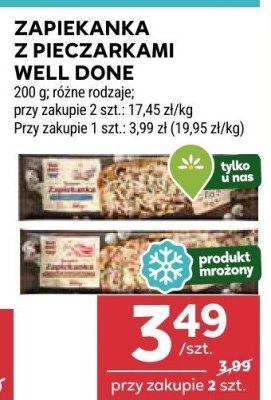 Zapiekanka z pieczarkami Well done promocja w Stokrotka