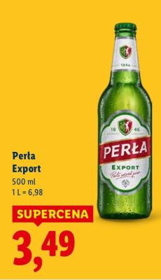 Piwo Perła Export promocja w Lidl
