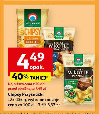 Chipsy w kotle prażone kwaśna śmietana Przysnacki promocja