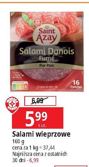 Salami wieprzowe wędzone Wiodąca marka saint azay promocja