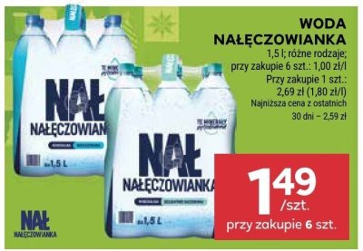 Woda Nałęczowianka promocja w Stokrotka