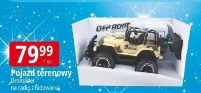 Pojazd terenowy Dromader na radio z ładowarką promocja w Leclerc