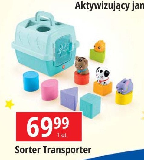 Sorter transporter Fisher-price promocja w Leclerc