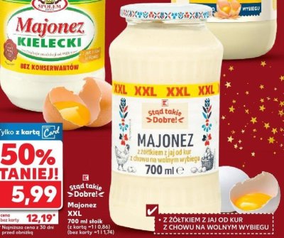 Majonez XXL K-Stąd Takie Dobre 700 ml promocja w Kaufland