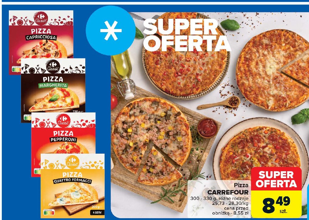 Pizza margherita Carrefour classic promocja