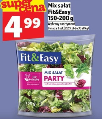 Mix sałat Fit&Easy 150-200 g promocja w TOPAZ
