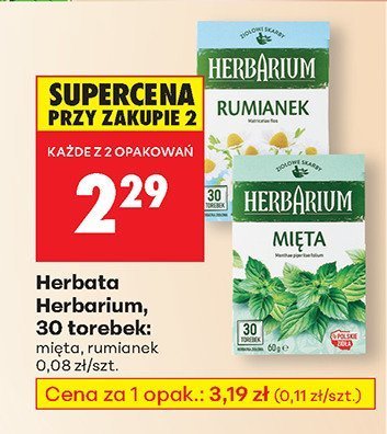 Herbata Rumianek promocja w Biedronka