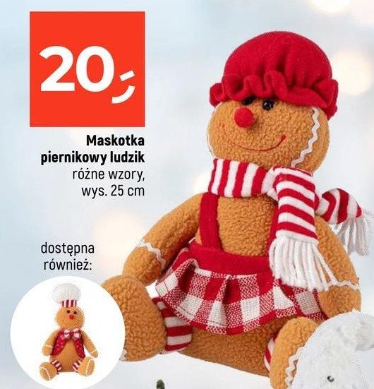 Maskotka piernikowy ludzik promocja