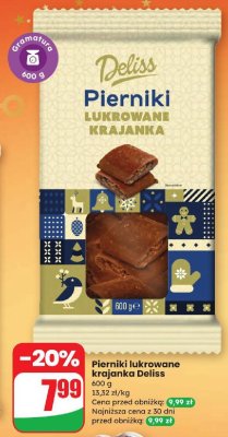 Pierniki lukrowane krajankaDeliss promocja w Dino