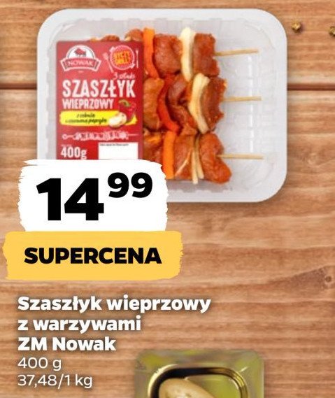 Szaszłyk wieprzowy z warzywami Nowak promocja