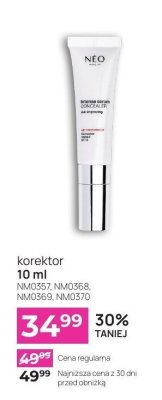 Korektor NM0357, NM0368, NM0369, NM0370 promocja w NEONAIL & NEO MAKE UP
