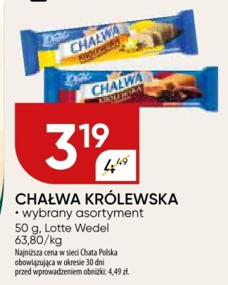 Chałwa królewska promocja w Chata Polska