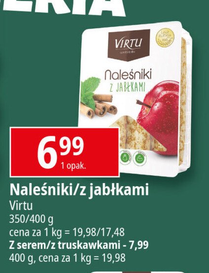 Naleśniki z serem Virtu promocja w Leclerc