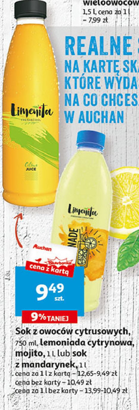 Lemoniada z owoców cytrusowych Limenita fresh & cool promocja