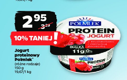 Jogurt z truskawkami i czerwoną porzeczką Polmlek promocja