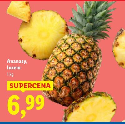 Ananasy luzem promocja w Lidl
