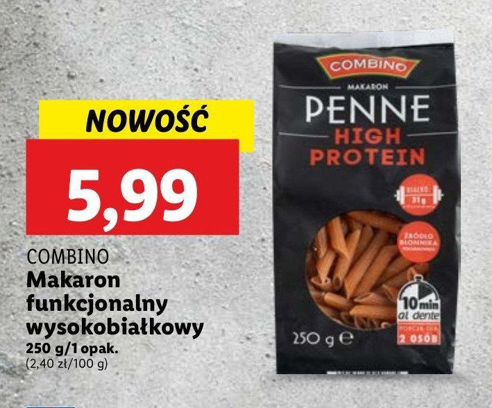 Makaron high protein Combino promocja w Lidl