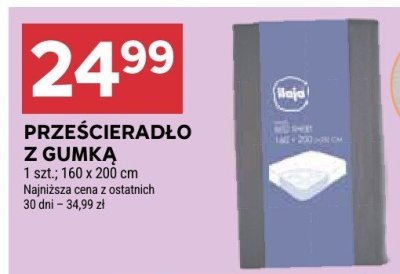 Prześcieradło z gumką promocja w Stokrotka