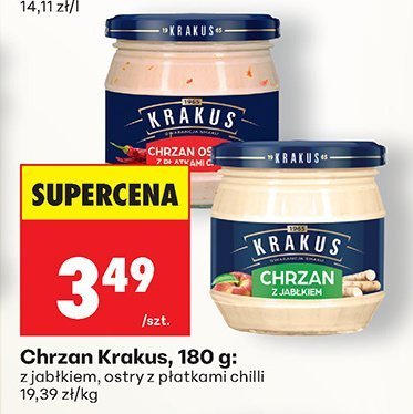 Chrzan ostry z płatkami chilli promocja w Biedronka