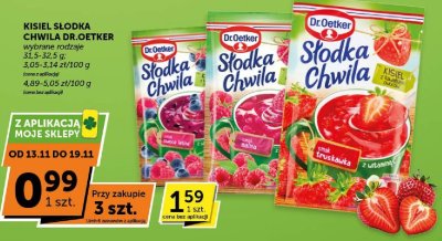 Kisiel słodka chwila Dr.Oetker malina promocja w Groszek