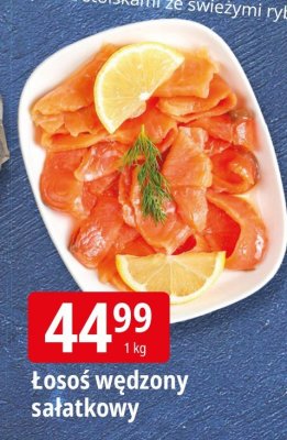 Łosoś wędzony sałatkowy promocja w Leclerc