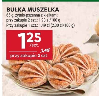 Bułka muszelka promocja w Stokrotka