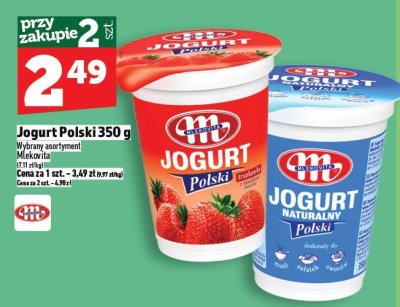Jogurt Polski 350 g promocja w TOPAZ