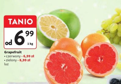 Winogrono białe bezpestkowe promocja w Intermarche